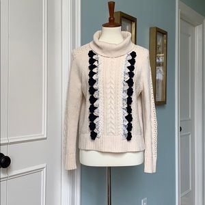 JCrew lace sweater